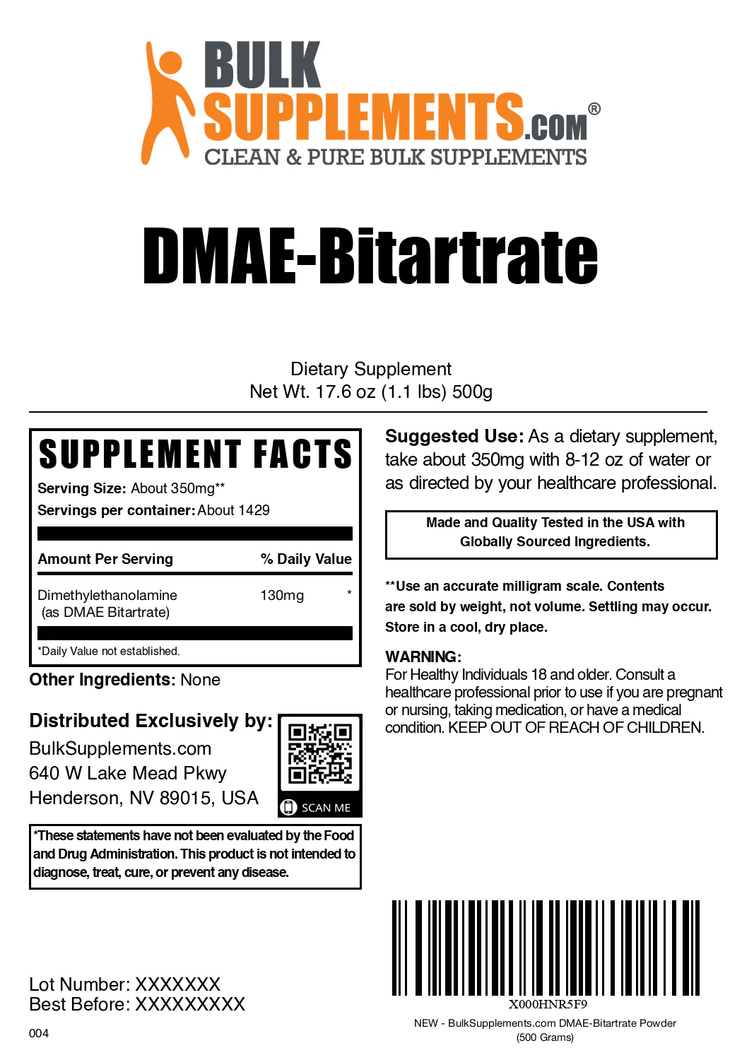 DMAE-Bitartrate Powder - Image 6