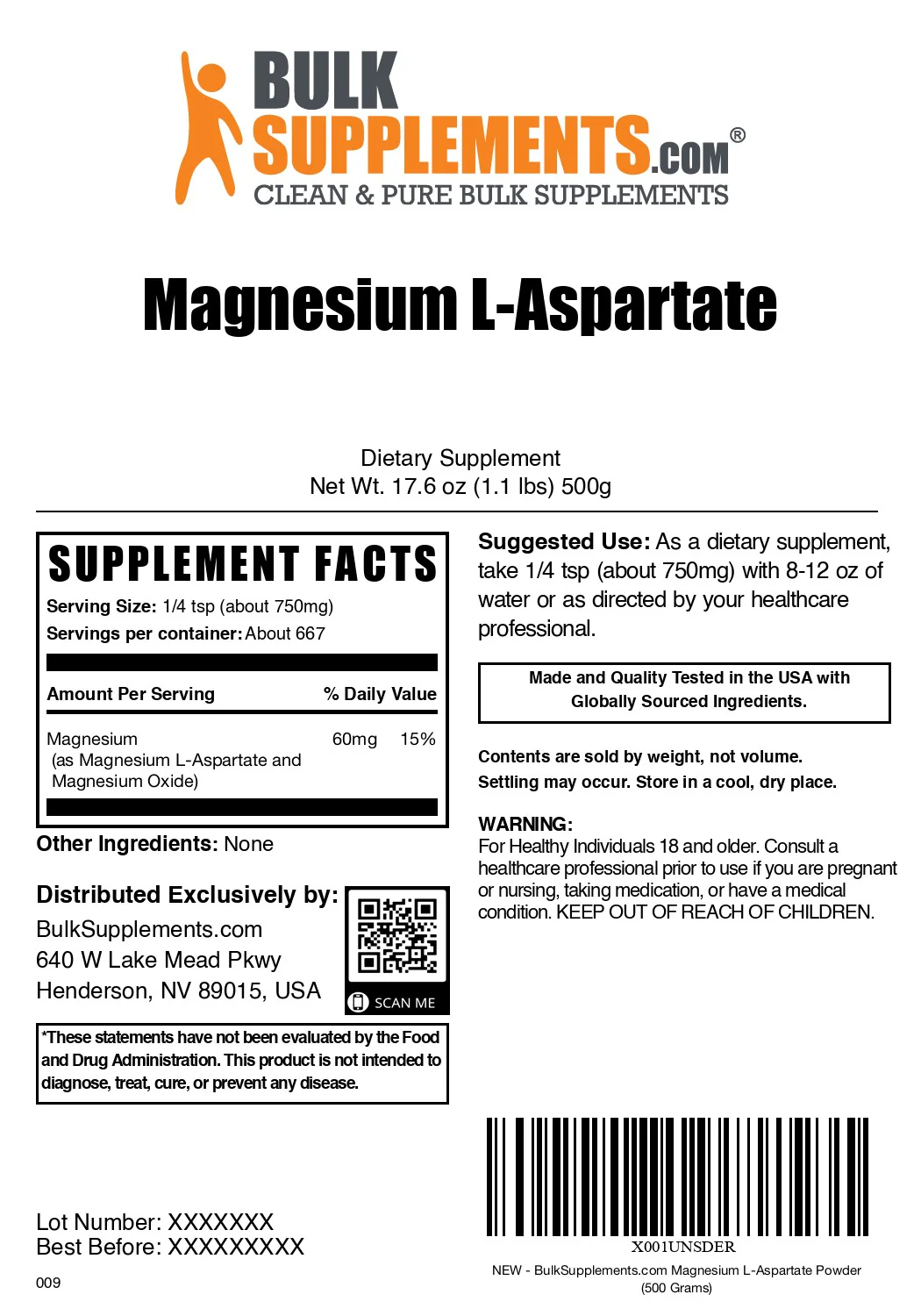 Magnesium L-Aspartate Powder - Image 10