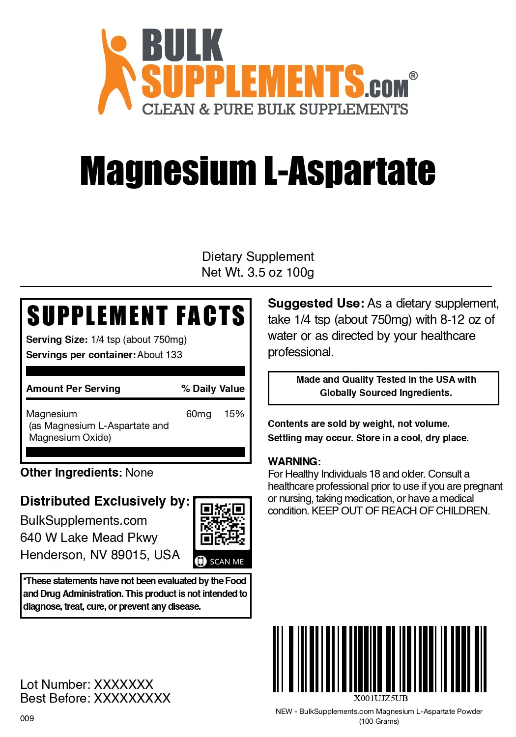 Magnesium L-Aspartate Powder - Image 11